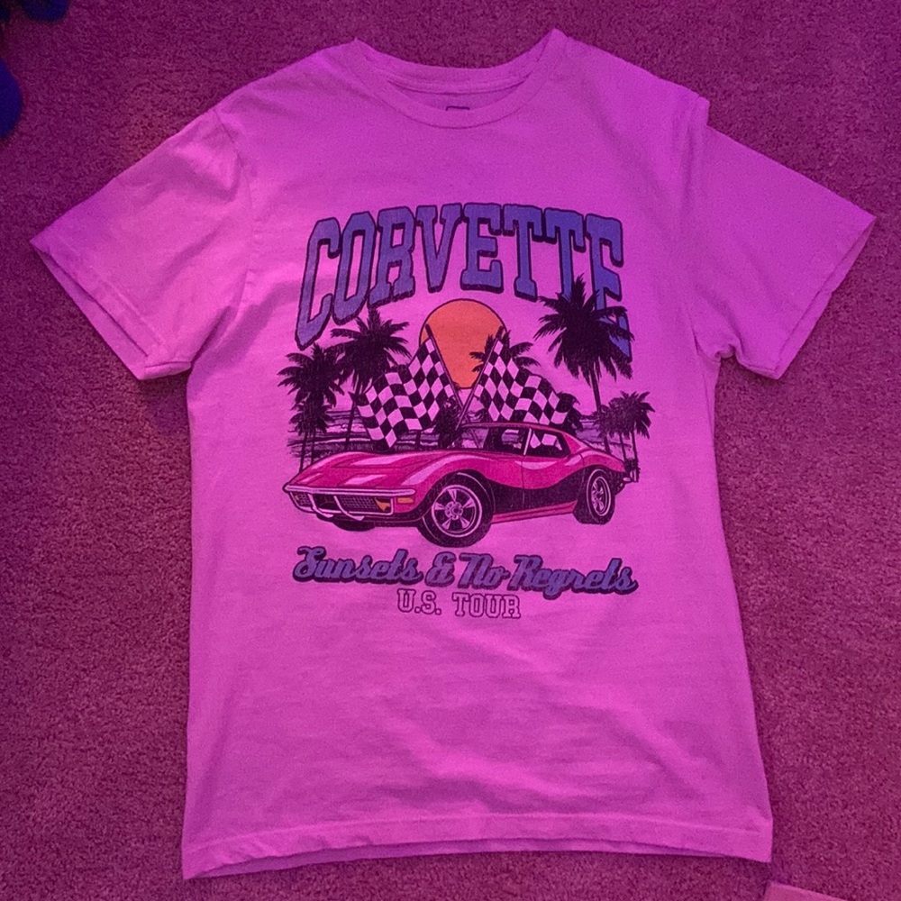 Men’s GM Corvette Light Pink T Shirt